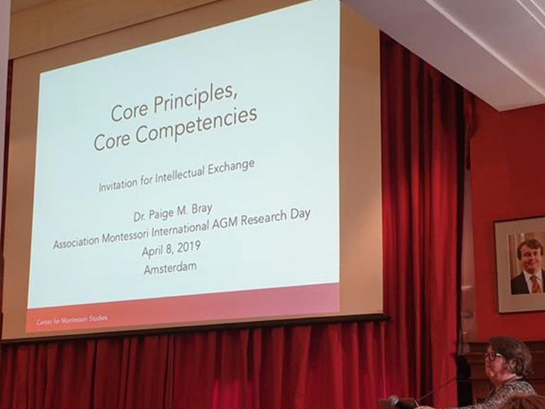 Paige Bray Leading Discussions on Core Competencies